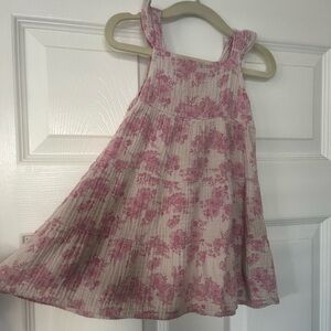 Madison Pink Floral Kids Dress